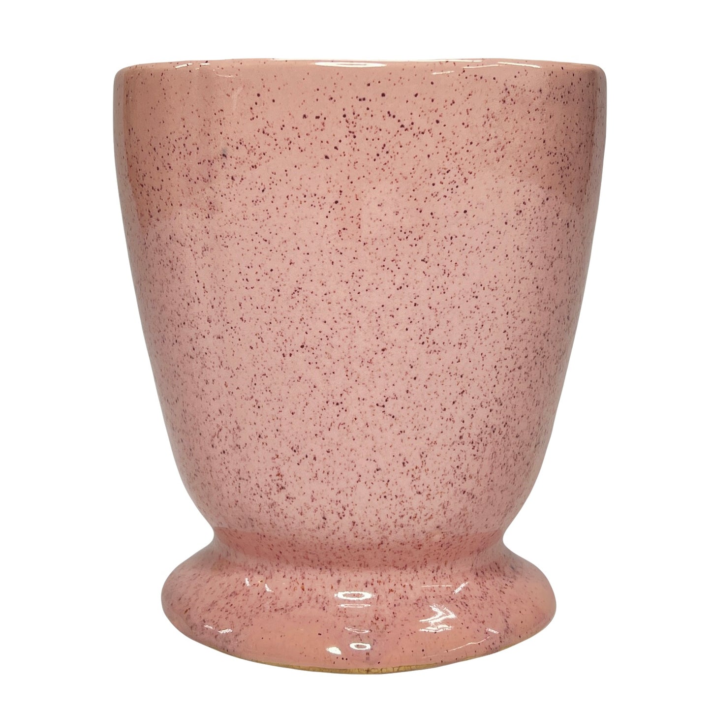 Vintage 1962 Brush McCoy Pottery 503 Pink Fleck Speckled Planter Vase